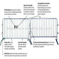 2014 Eletro, / Hot-impped galvanizado Pedestre Tubo Multidão Controle Barreiras